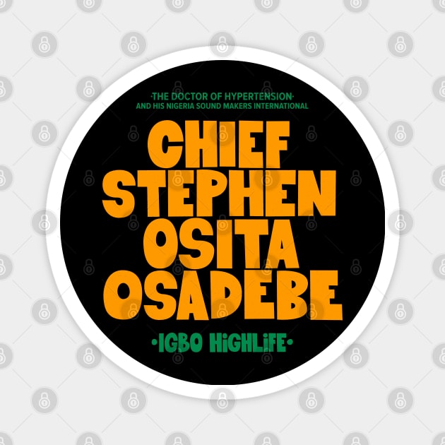 Osita Osadebe - Embodying Igbo Highlife Excellence Magnet by Boogosh